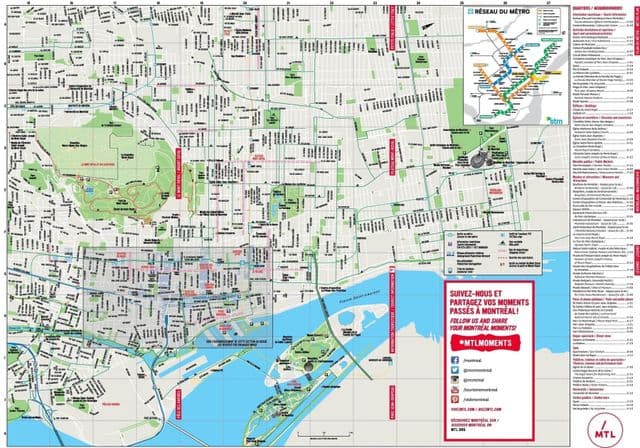 Montreal city map